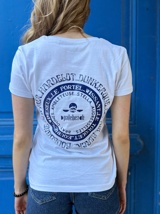 T-shirt plage de la côte d'opale Femme