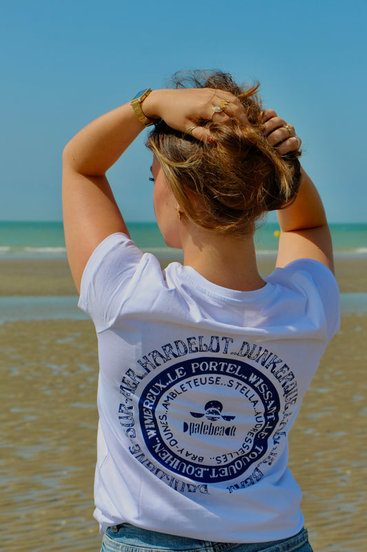 T-shirt plage de la côte d'opale Femme