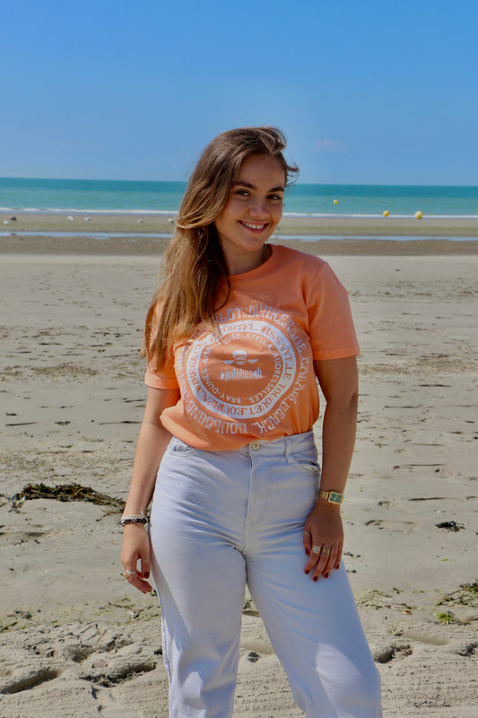 T-shirt couleur saumon Opale Beach