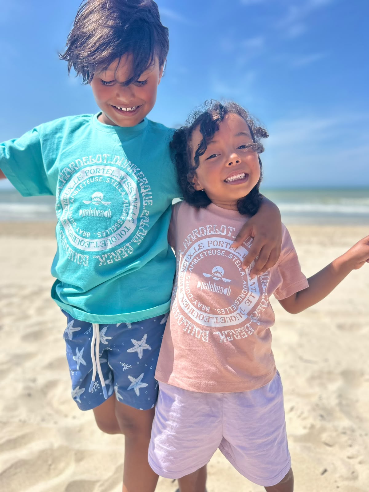 T-shirt plage de la Côte d'Opale Enfants
