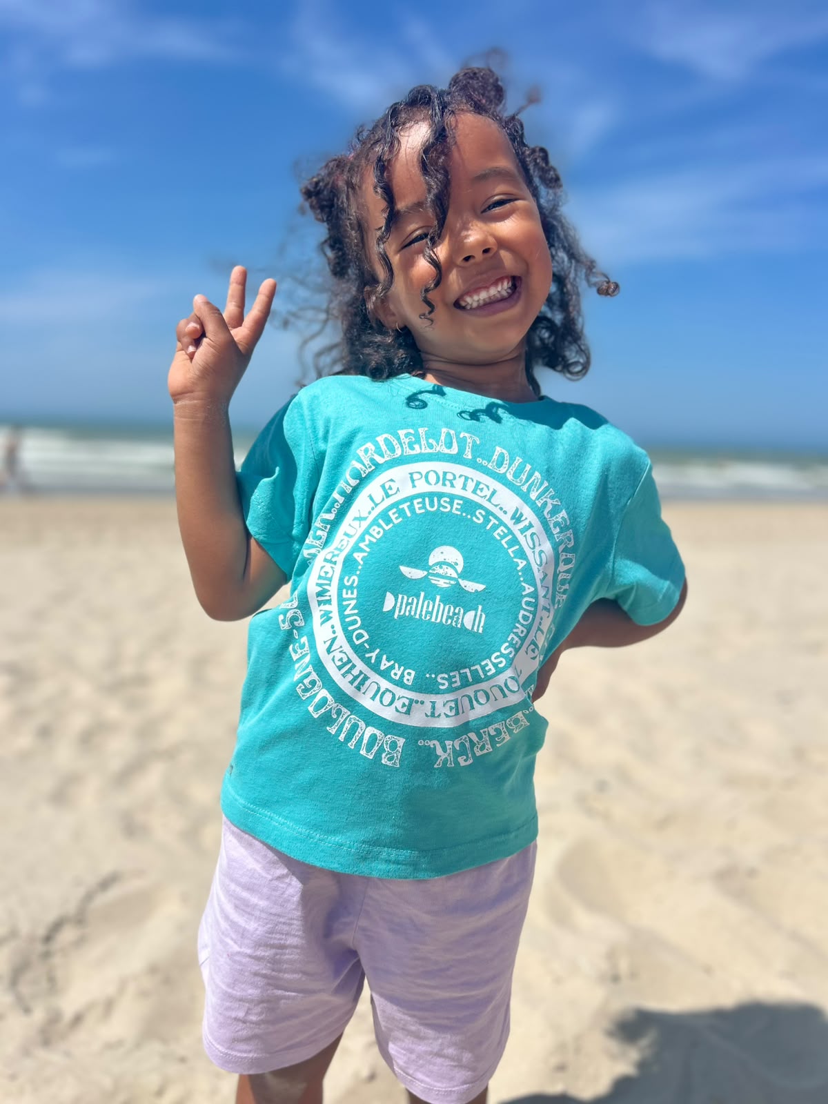 T-shirt plage de la Côte d'Opale Enfants