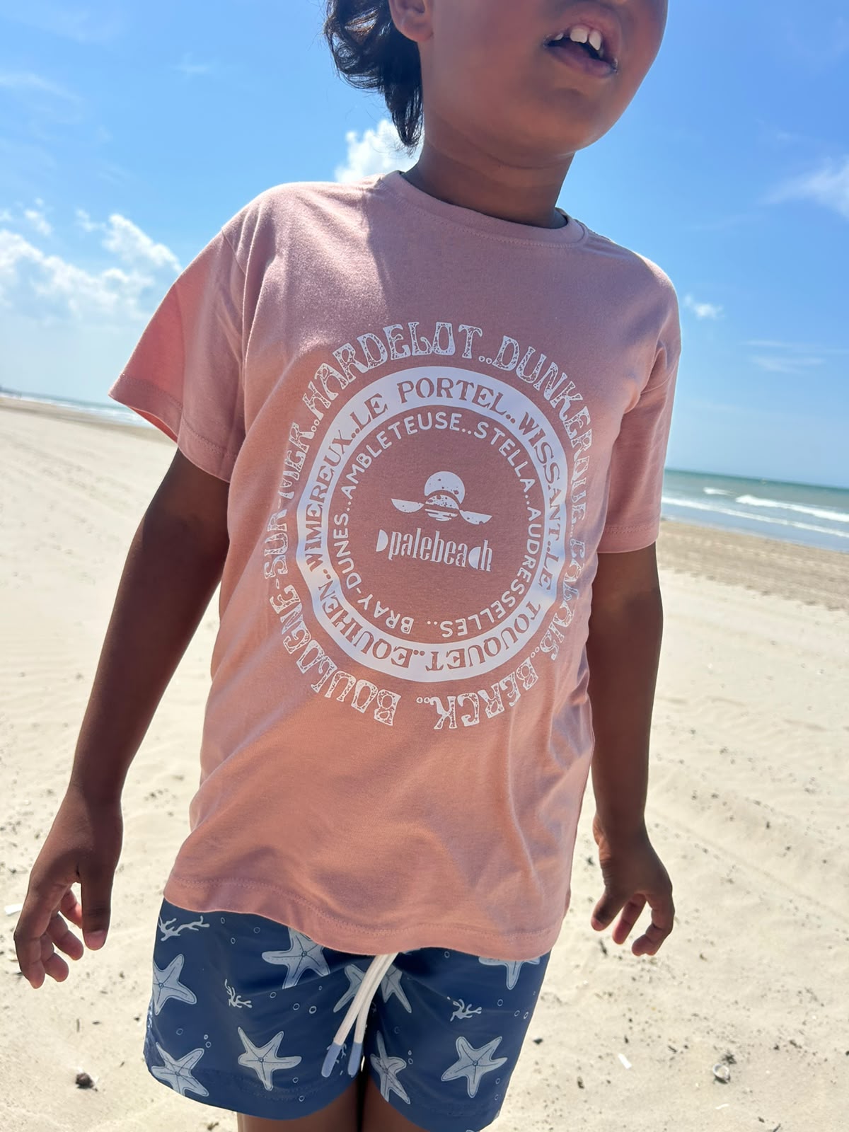 T-shirt plage de la Côte d'Opale Enfants