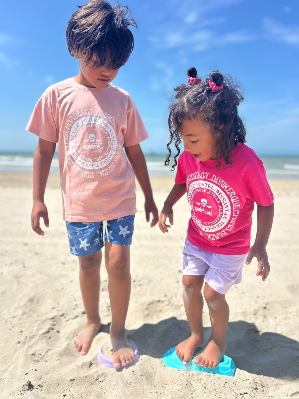 T-shirt plage de la Côte d'Opale Enfants