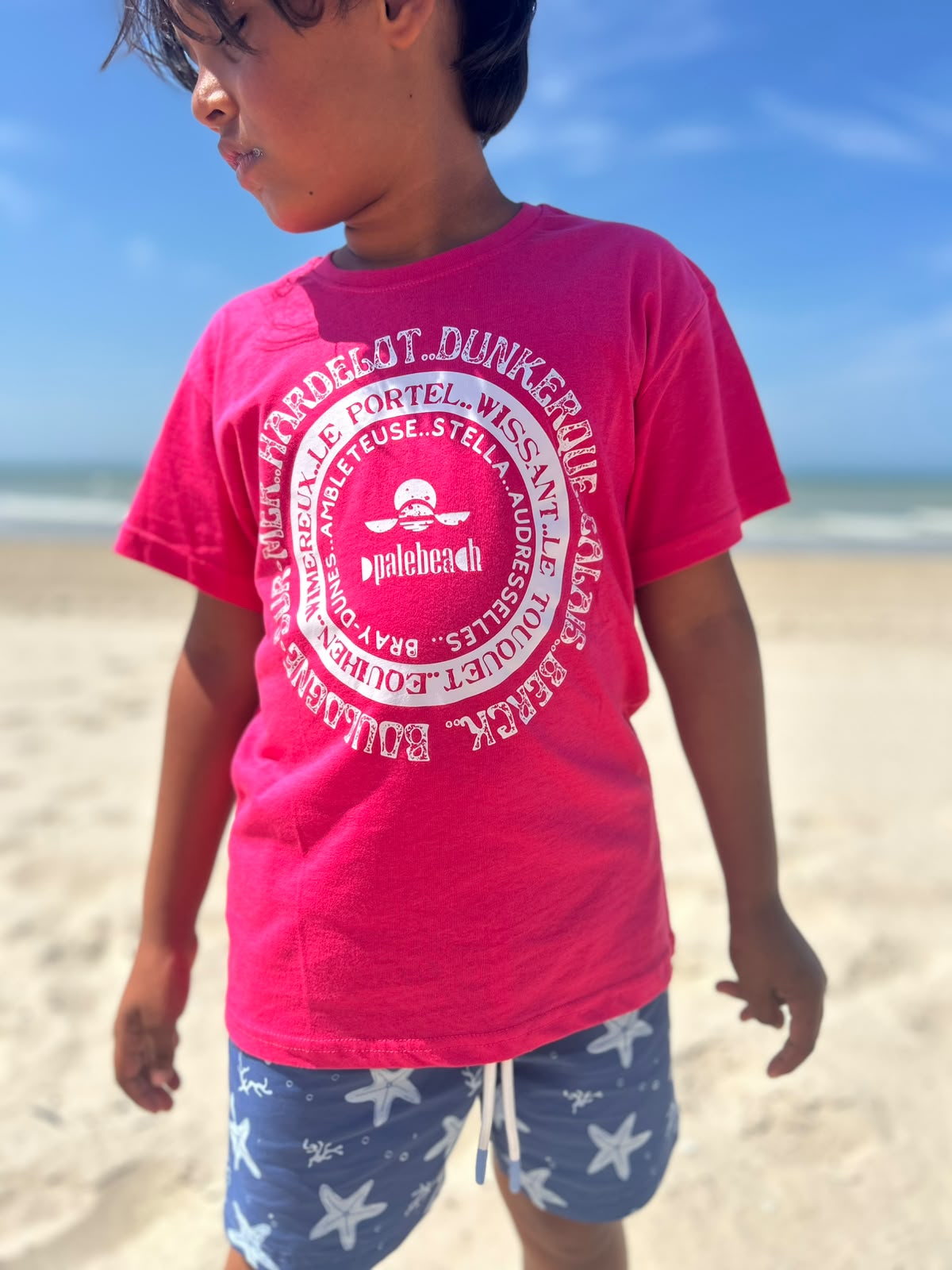 T-shirt plage de la Côte d'Opale Enfants