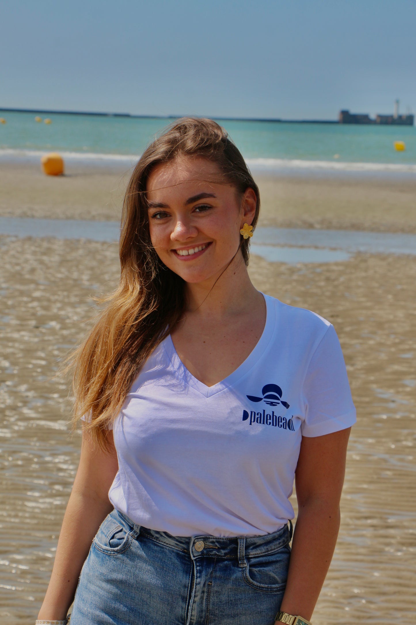 T-shirt plage de la côte d'opale Femme