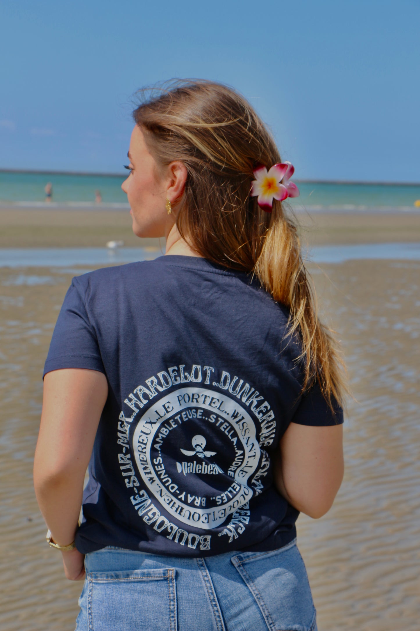 T-shirt plage de la côte d'opale Femme