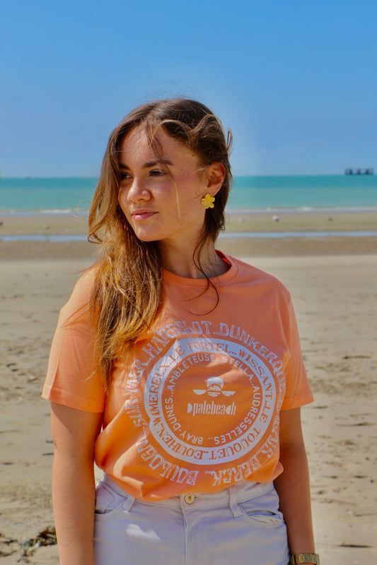 T-shirt couleur saumon Opale Beach
