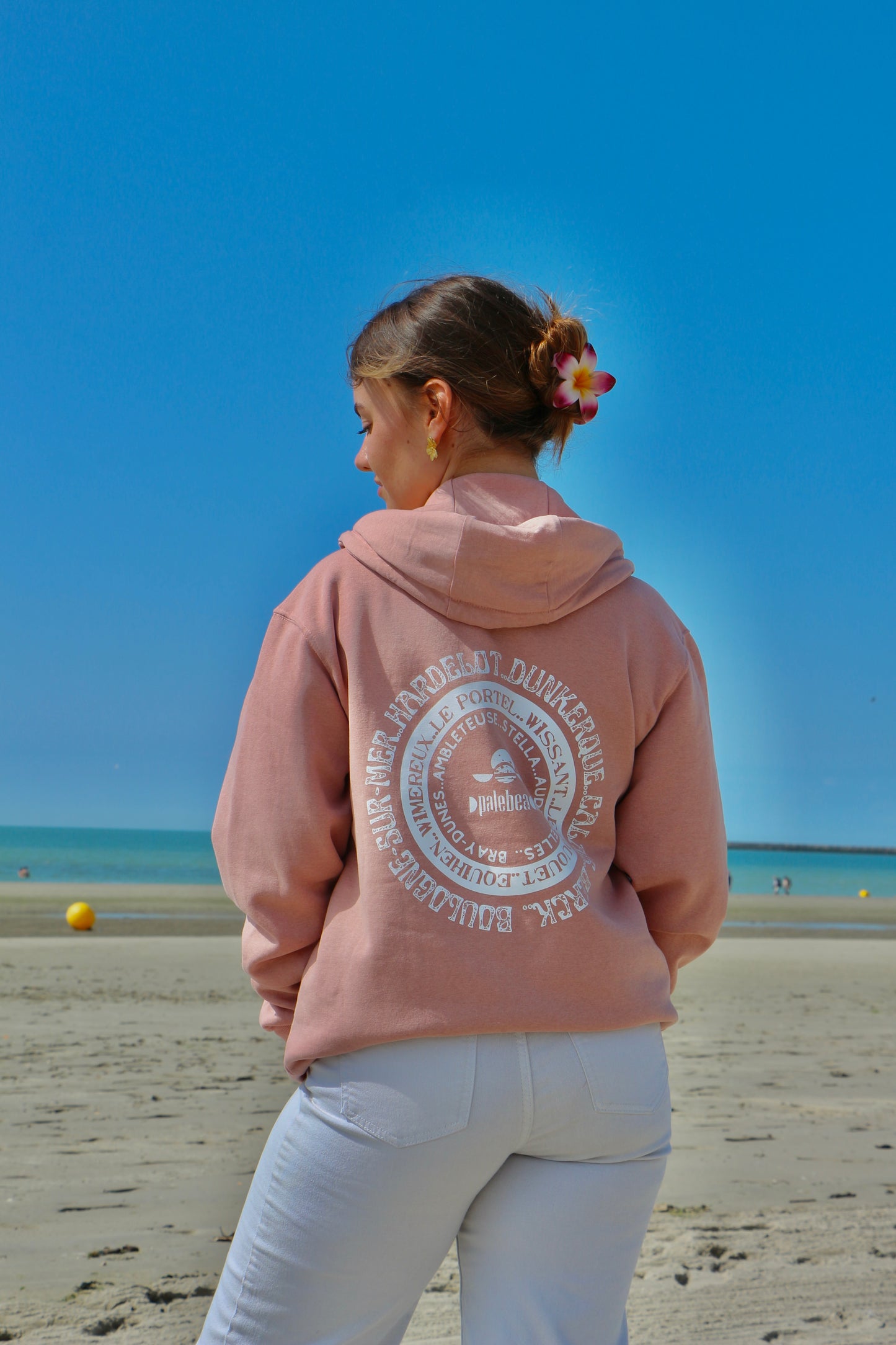 Sweat Zippé plage de la Côte d'Opale