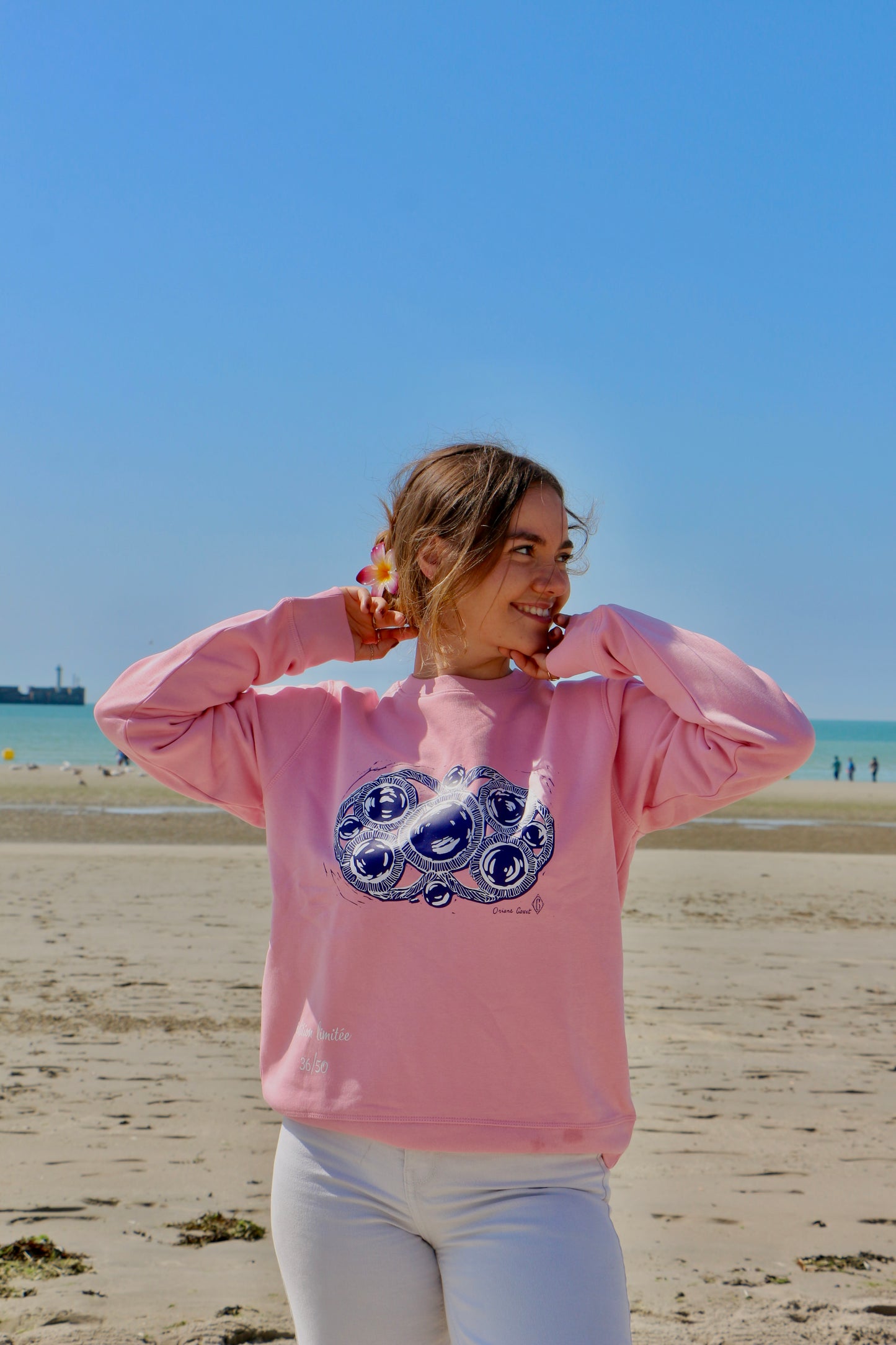 Sweat Opale Beach x Oriane Gosset — édition limitée