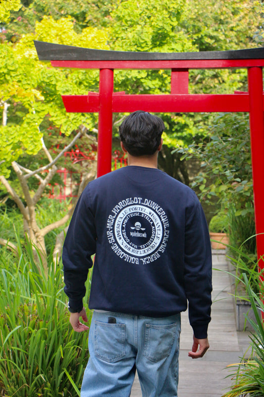 Pull col rond plage