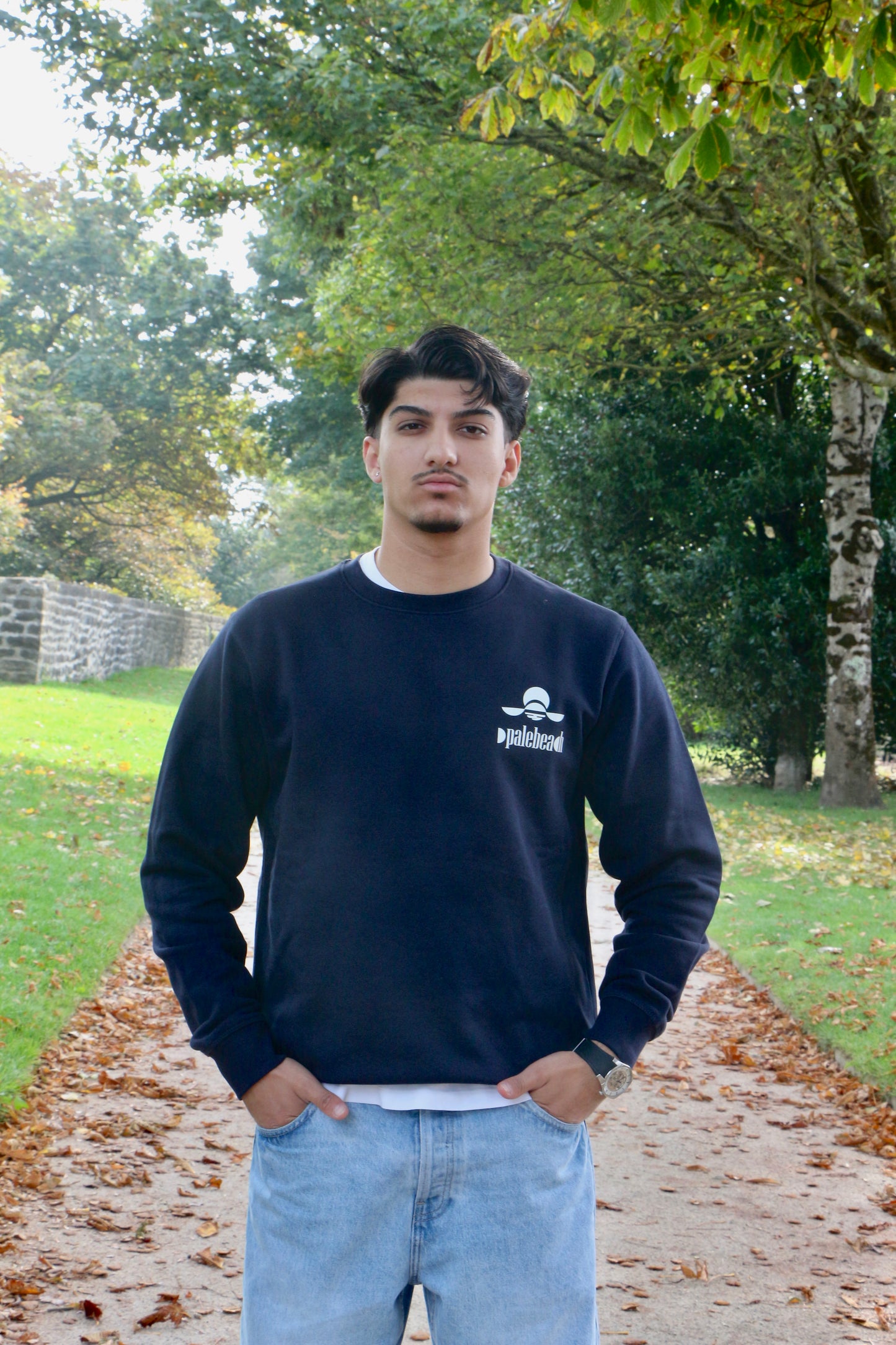 Pull col rond plage